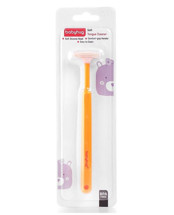 Babyhug Tongue Cleaner - Orange