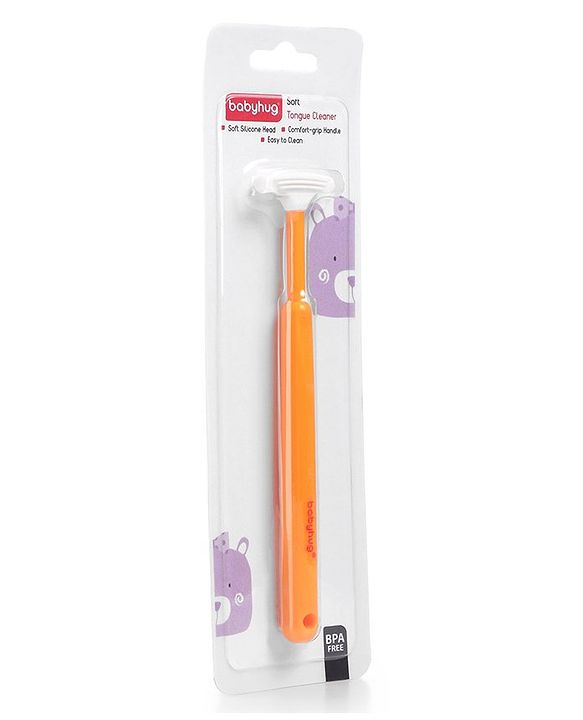 Babyhug Tongue Cleaner - Orange