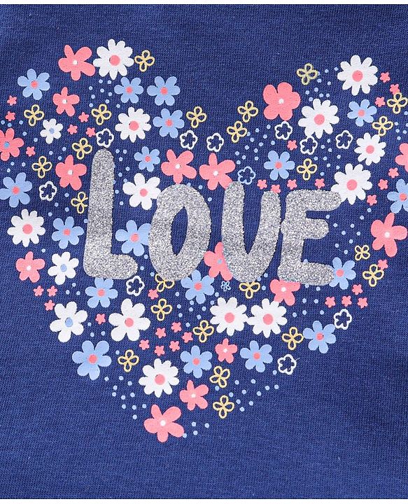 Babyhug 100% Cotton Full Sleeves Top with Graphics & Frill Detailing Pack Of 3 - Multicolor