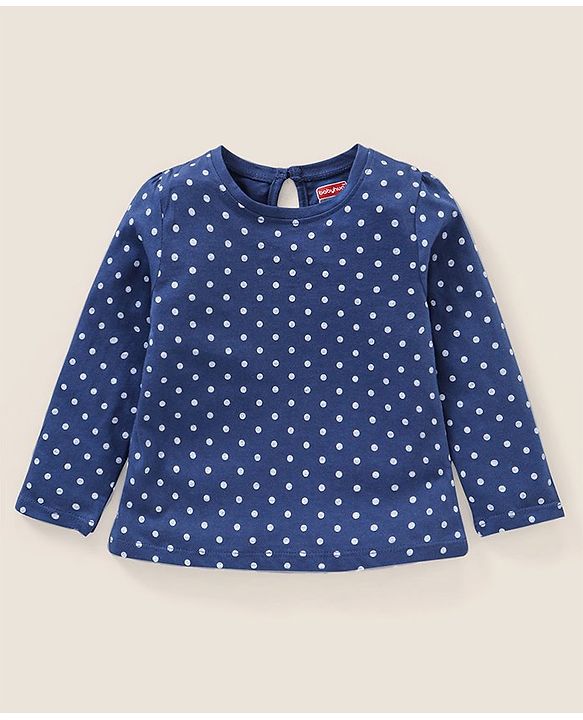 Babyhug Cotton Full Sleeves Tee Stripes Heart & Dot Print Pack of 3- Mullticolor