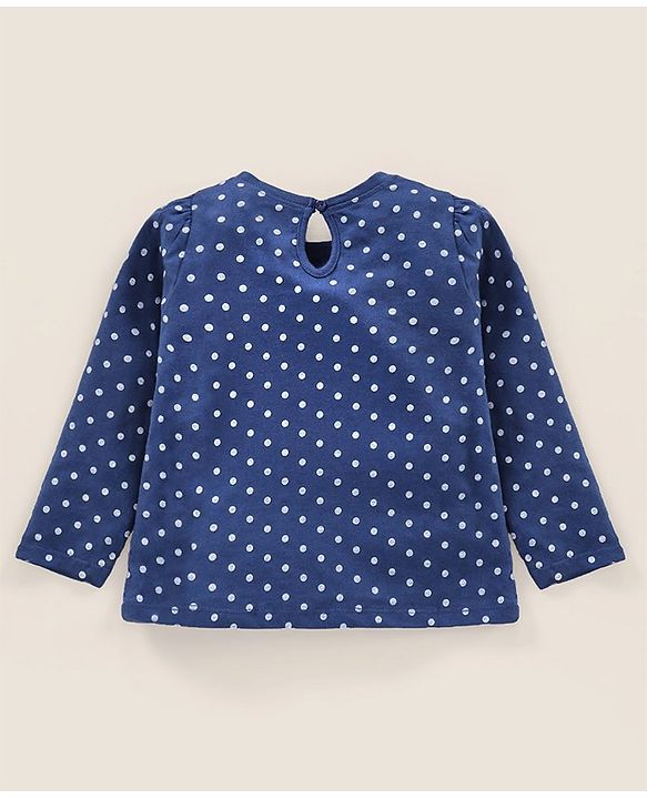 Babyhug Cotton Full Sleeves Tee Stripes Heart & Dot Print Pack of 3- Mullticolor