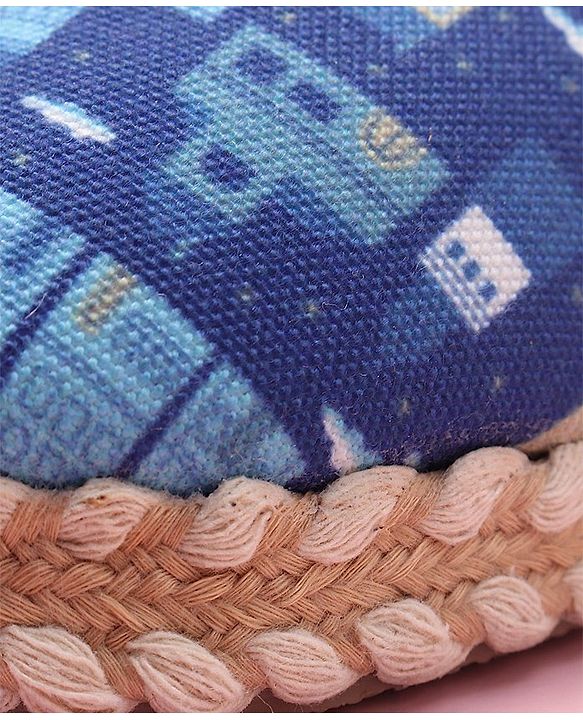 Cute Walk by Babyhug Ethnic Wear Mojaris City Print - Blue
