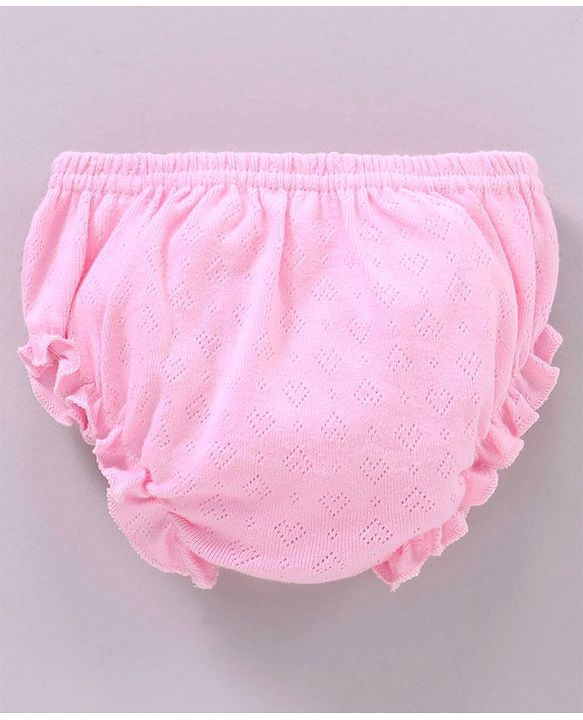Babyhug 100% Cotton Panties Solid Pack of 3 - Blue Pink Yellow
