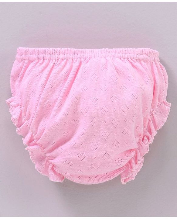 Babyhug 100% Cotton Panties Solid Pack of 3 - Blue Pink Yellow