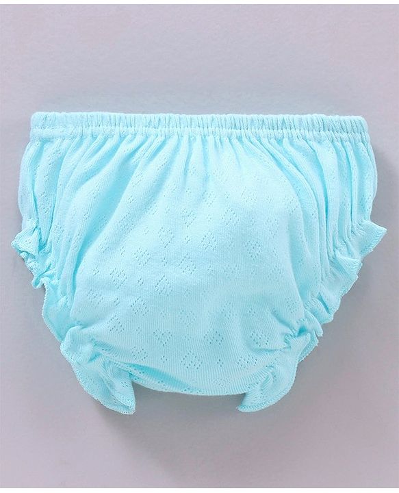 Babyhug 100% Cotton Panties Solid Pack of 3 - Blue Pink Yellow