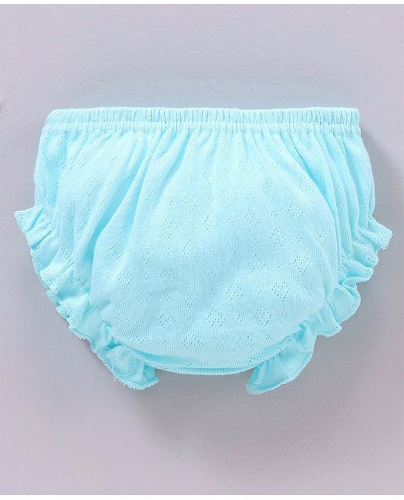 Babyhug 100% Cotton Panties Solid Pack of 3 - Blue Pink Yellow