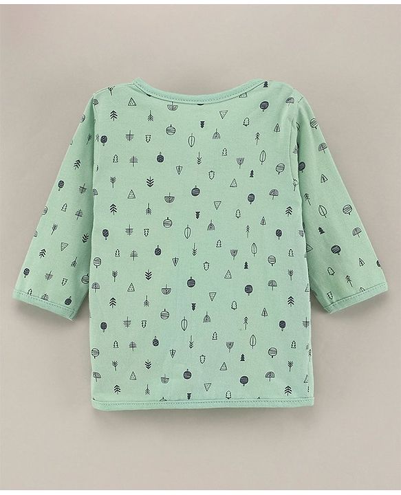 Babyhug Sleeveless Sequin Embellished Party Dress with Floral Applique - Mint