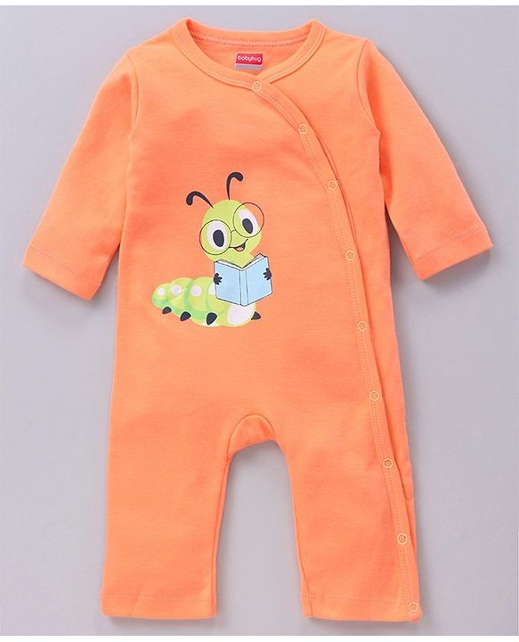 Babyhug 100% Cotton Full Sleeves Rompers Bee Printed Pack of 2 - Multicolour