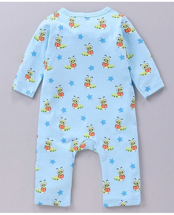 Babyhug 100% Cotton Full Sleeves Rompers Bee Printed Pack of 2 - Multicolour