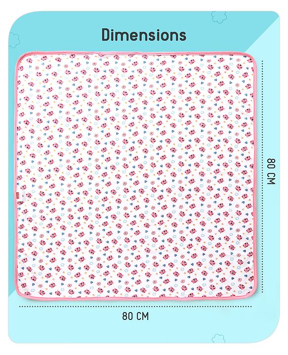 Babyhug 100% Cotton Hooded  Wrapper Car Print - Red & White