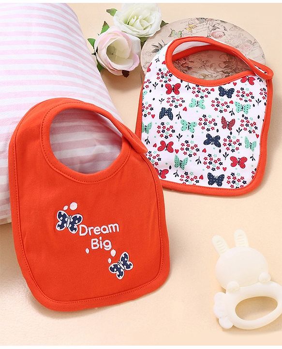 Babyhug Cotton Snap Buttons Closure Bear Print Pack of 2 - Blue & White