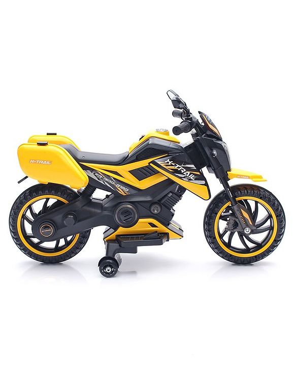 Babyhug KTM Battery Operated Ride On Bike With Music & Lights - Yellow