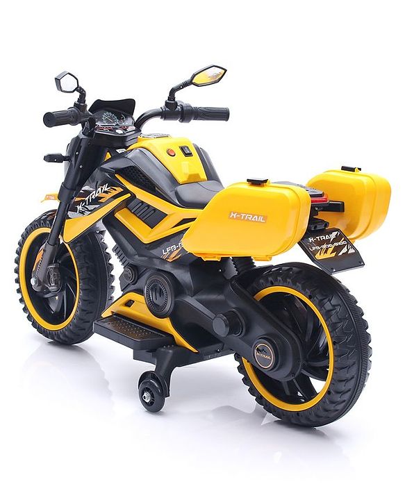 Babyhug KTM Battery Operated Ride On Bike With Music & Lights - Yellow