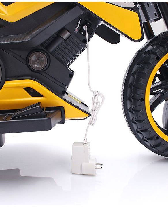 Babyhug KTM Battery Operated Ride On Bike With Music & Lights - Yellow