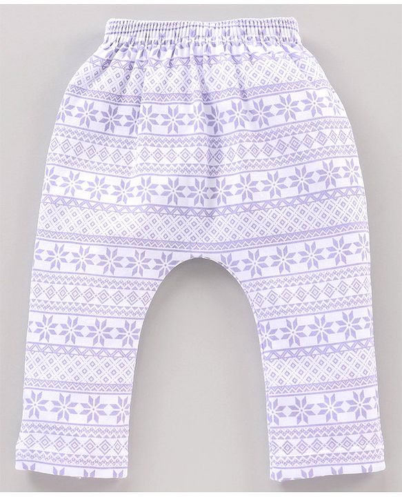 Babyhug Full Sleeves Onesies with Leggings Cap Mittens & Booties - Purple