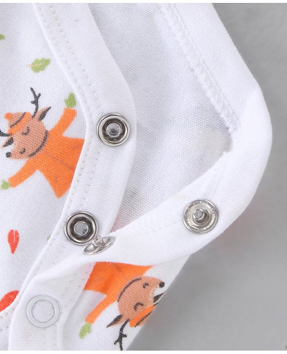 Babyhug Cotton Full Sleeves Onesies with Leggings with Cap Mittens & Booties Printed - Mulicolour