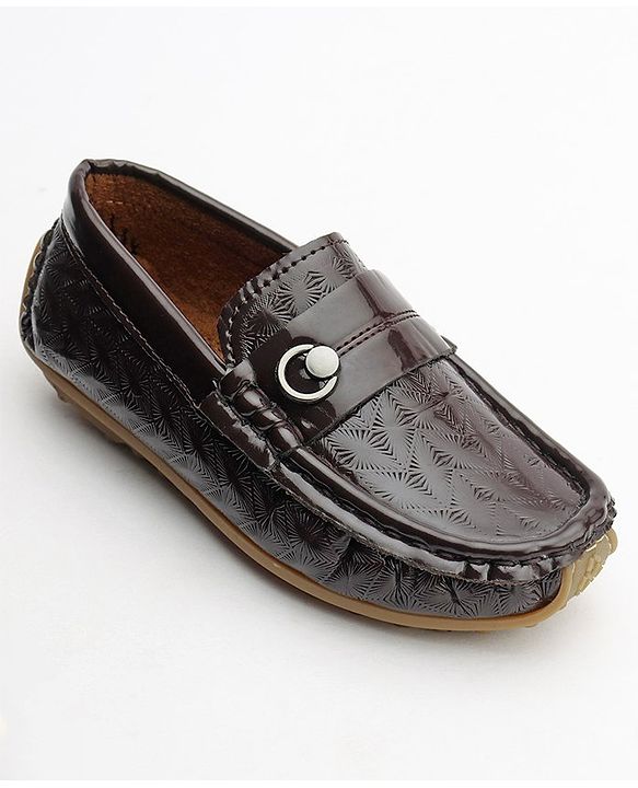 Cute Walk by Babyhug Slip On Formal Shoes - Brown