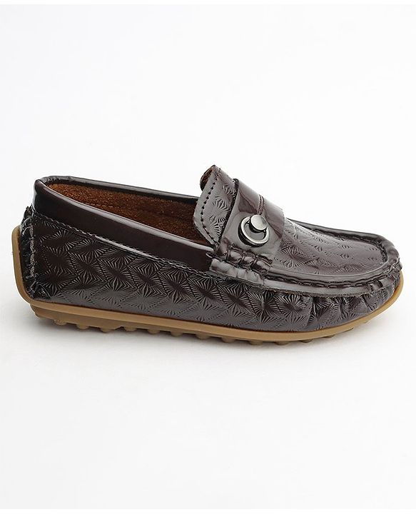 Cute Walk by Babyhug Slip On Formal Shoes - Brown