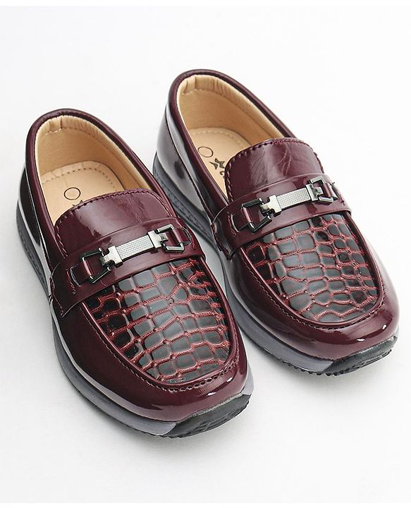 Cute Walk by Babyhug Formal Shoes - Red