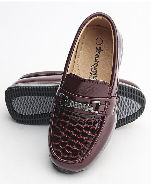 Cute Walk by Babyhug Formal Shoes - Red