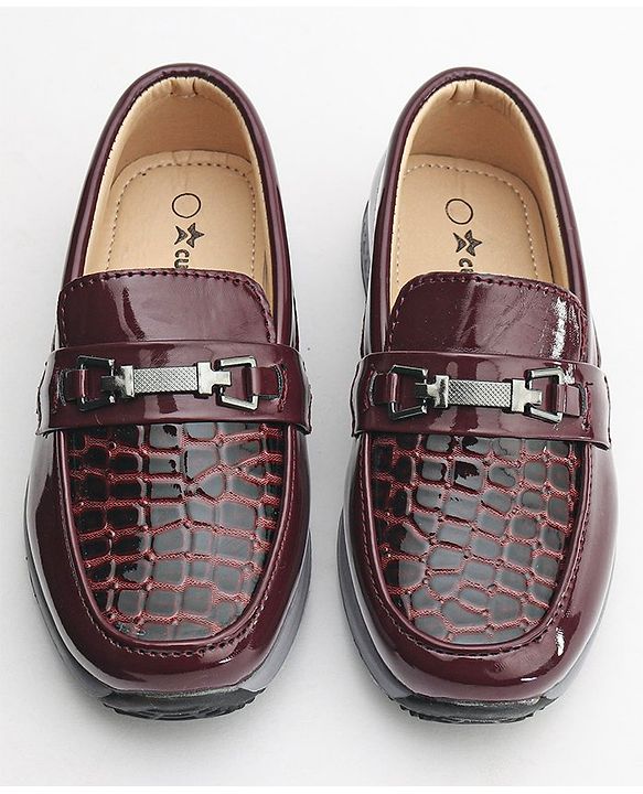 Cute Walk by Babyhug Formal Shoes - Red