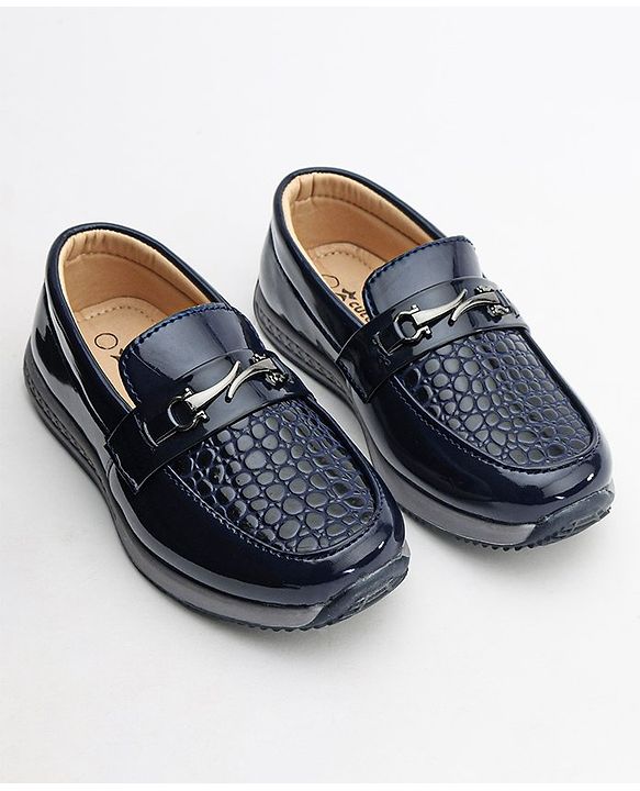Cute Walk by Babyhug Formal Shoes - Navy Blue