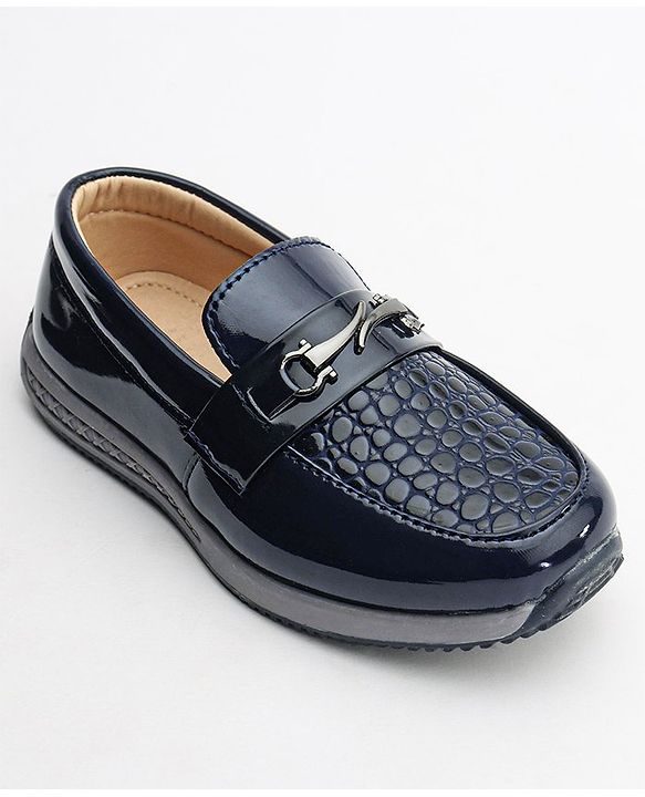 Cute Walk by Babyhug Formal Shoes - Navy Blue