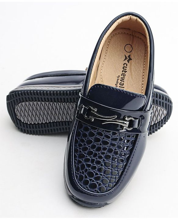 Cute Walk by Babyhug Formal Shoes - Navy Blue