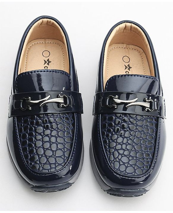 Cute Walk by Babyhug Formal Shoes - Navy Blue