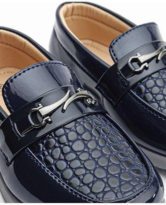 Cute Walk by Babyhug Formal Shoes - Navy Blue