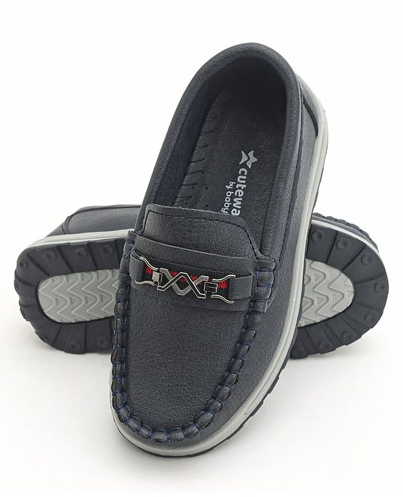 Cute Walk by Babyhug Formal Shoes - Dark Blue