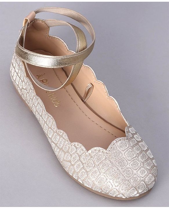 Pine Kids Shimmer Slip on Bellies - Silver