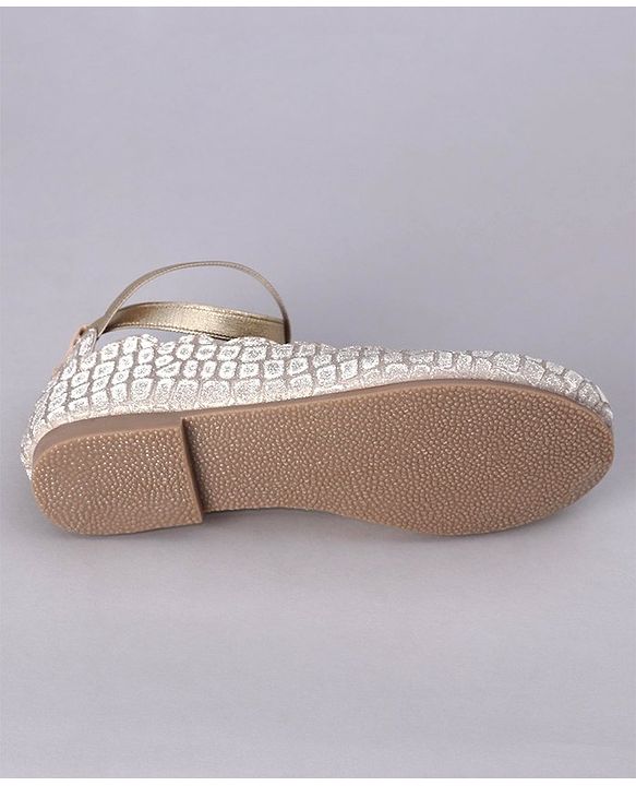 Pine Kids Shimmer Slip on Bellies - Silver