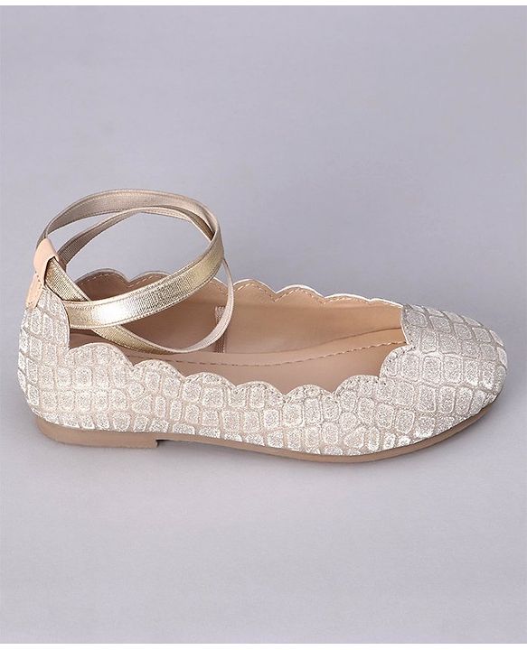 Pine Kids Shimmer Slip on Bellies - Silver