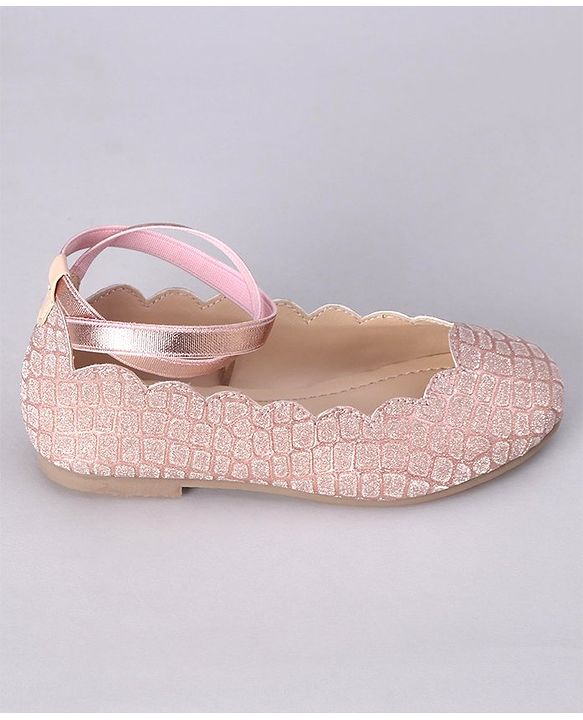Pine Kids Shimmer Slip on Bellies - Rose Gold