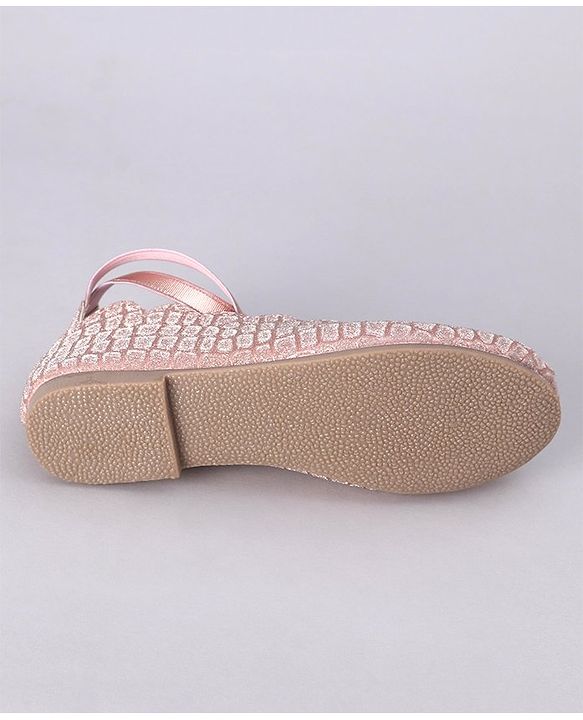 Pine Kids Shimmer Slip on Bellies - Rose Gold