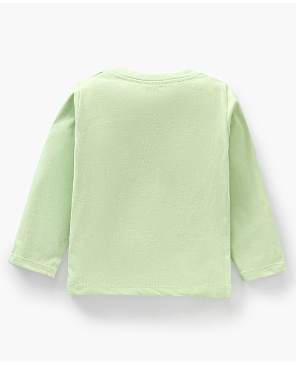 Babyhug Cotton Knit Full Sleeves Cartoon Lions Printed Night Suit Pack of 2 - Green Blue