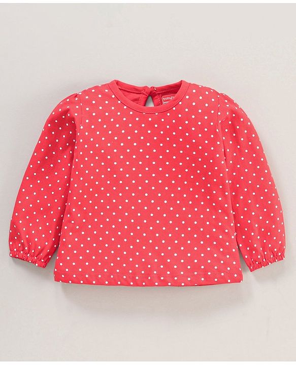 Babyhug Cotton Knit Full Sleeves Top Stripes and Floral Print - Multicolour