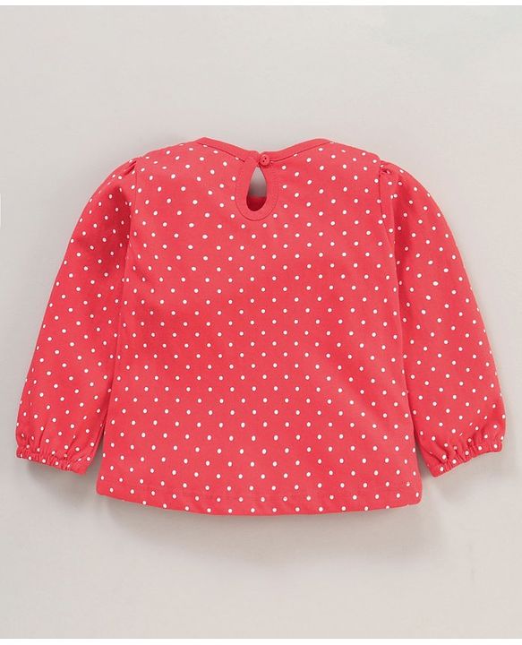 Babyhug Cotton Knit Full Sleeves Top Stripes and Floral Print - Multicolour