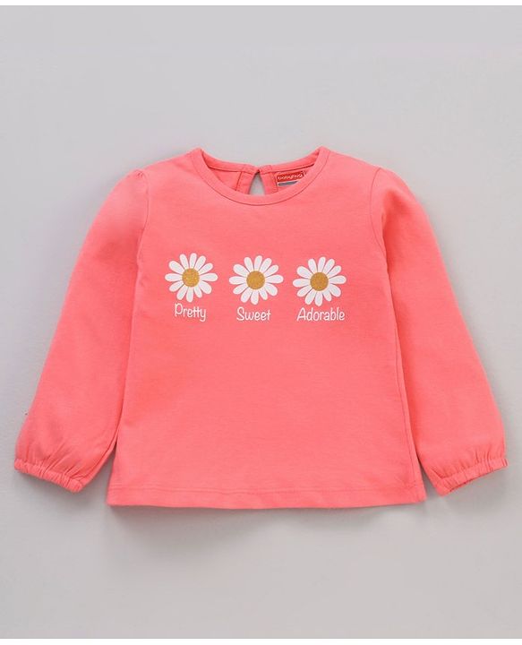 Babyhug Full Sleeves Cotton Tees With Graphic Pack of 5- Multicolor