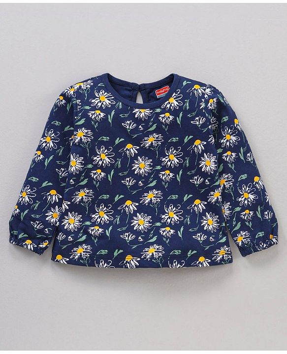 Babyhug Full Sleeves Cotton Tees With Graphic Pack of 5- Multicolor