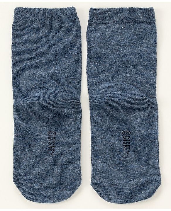 Cute Walk by Babyhug Ankle Length Antibacterial Socks Donald Duck Mickey Mouse Pooh Design Pack Of 3 - Multicolor