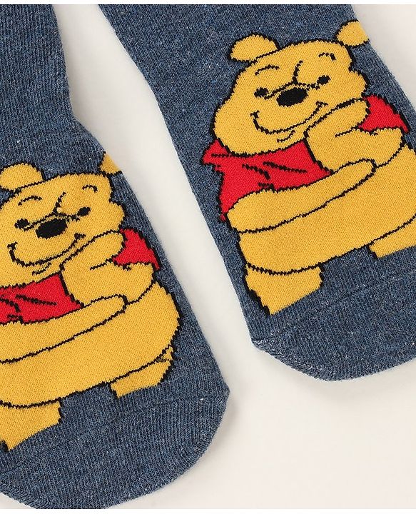 Cute Walk by Babyhug Ankle Length Antibacterial Socks Donald Duck Mickey Mouse Pooh Design Pack Of 3 - Multicolor