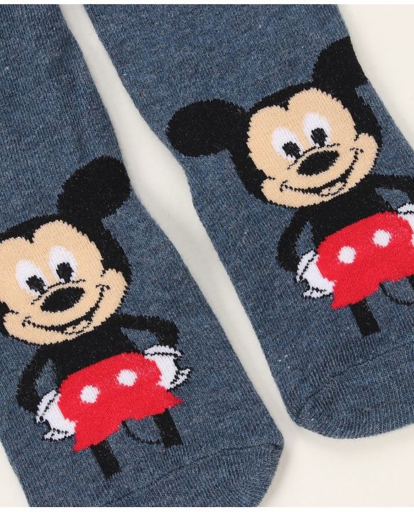 Cute Walk by Babyhug Ankle Length Antibacterial Socks Donald Duck Mickey Mouse Pooh Design Pack Of 3 - Multicolor