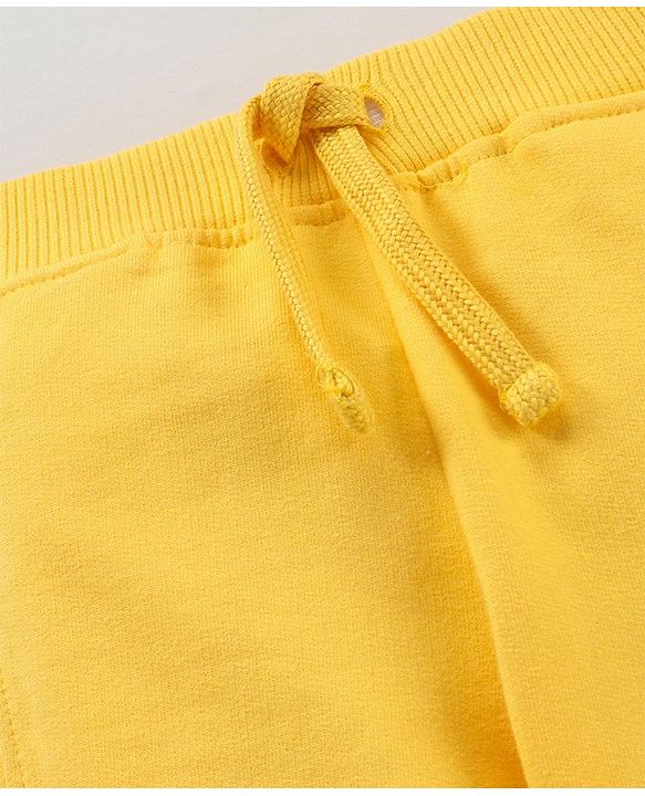 Babyhug Cotton Full Length Printed Lounge Pant - Yellow