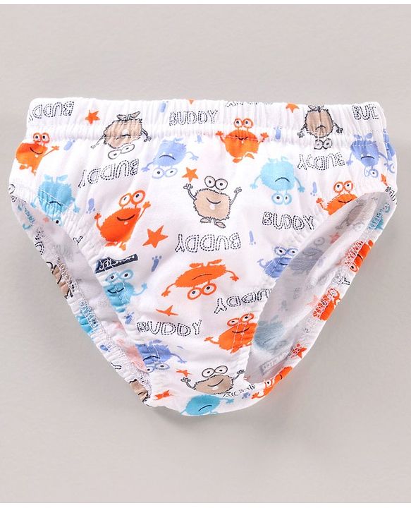 Babyhug  Cotton Stripes & Printed Briefs Pack of 5 - Multicolor