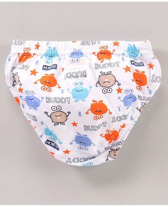 Babyhug  Cotton Stripes & Printed Briefs Pack of 5 - Multicolor