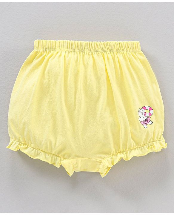 Babyhug Cotton Knit Bloomers Bunny Print Pack of 3 - Multicolour