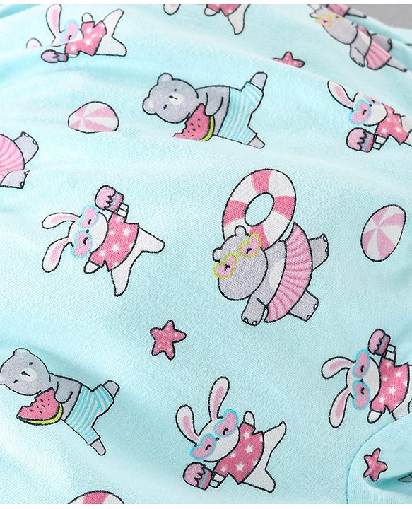 Babyhug Cotton Knit Bloomers Bunny Print Pack of 3 - Multicolour