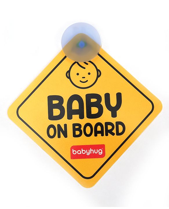 Firstcry Baby On Board Sign - Yellow